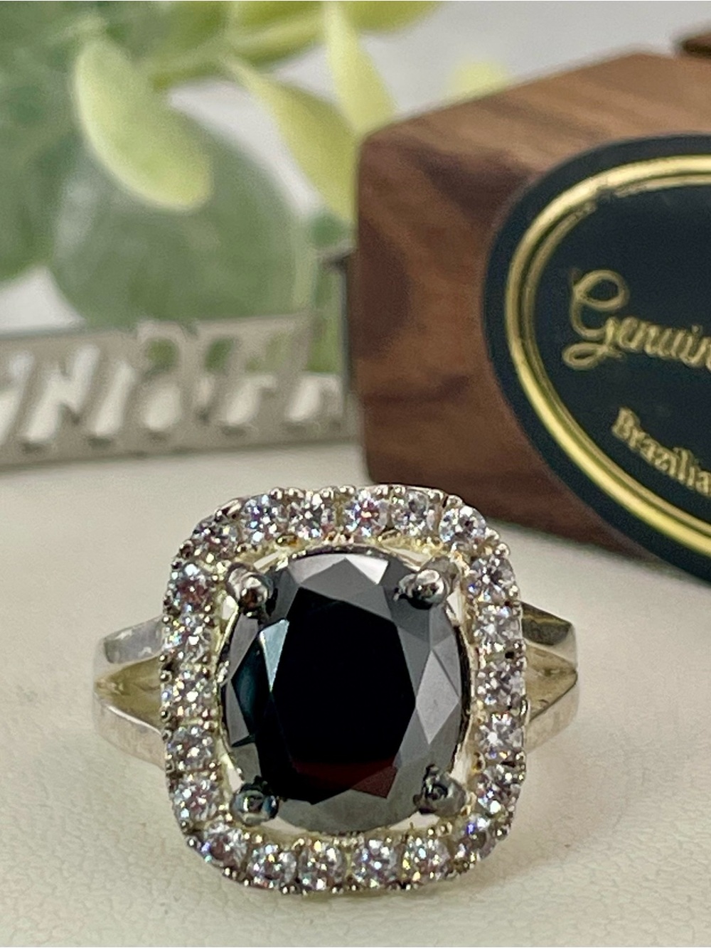 Certified 4.73ct Diamond Black white Diamond accents Sterling silver 925